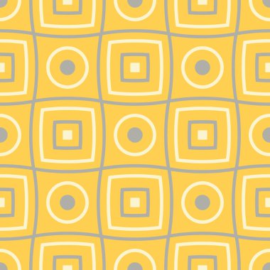 Geometrik seamless modeli. Sarı arka plan duvar kağıtları, Tekstil ve kumaş için