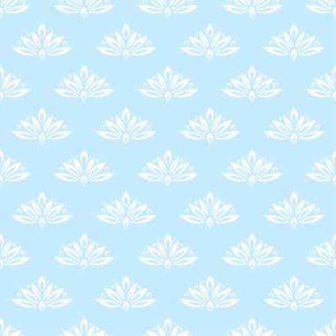 Lacivert seamless modeli ile çiçek arka plan. Duvar kağıtları ve tekstil tasarım