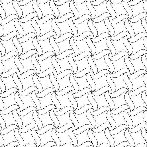 Fekete Geometriai Kialakítás Fehér Háttér Varrat Nélküli Mintát Web Textil — Stock Vector