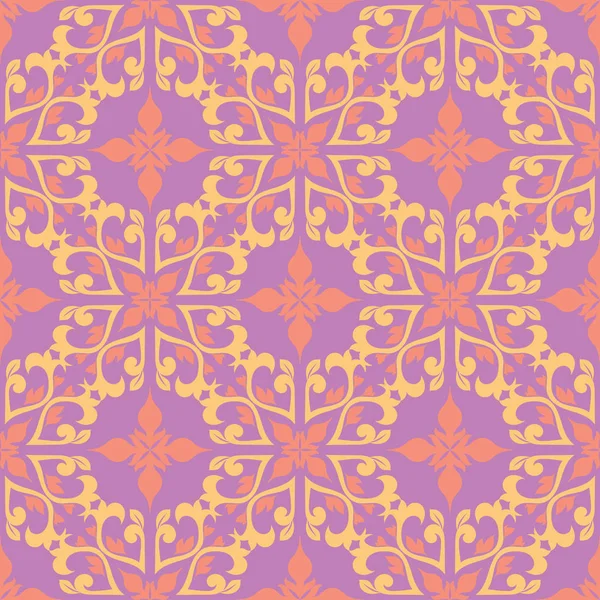 Çiçek seamless modeli. Tekstil ve duvar kağıtları için renkli tasarımı ile parlak mor arka plan