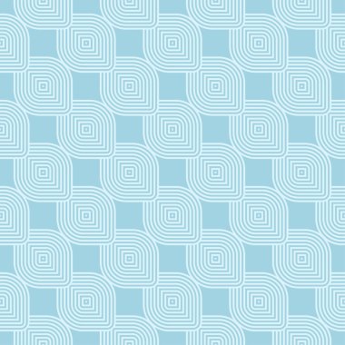 Hafif mavi geometrik süsleme. Web, Tekstil ve duvar kağıtları için seamless modeli