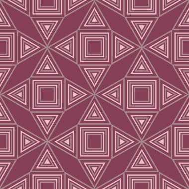 Geometrik mor kırmızı Dikişsiz desen duvar kağıtları, Tekstil ve kumaş için