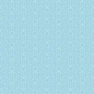 Hafif mavi geometrik seamless modeli web, Tekstil ve duvar kağıtları için