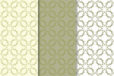 Zeytin yeşili ve beyaz geometrik dikey Dikişsiz desen web, Tekstil ve duvar kağıtları için