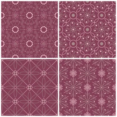 Menekşe sorunsuz arka plan duvar kağıtları, Tekstil ve kumaş çiçek desenleri ile ayarla