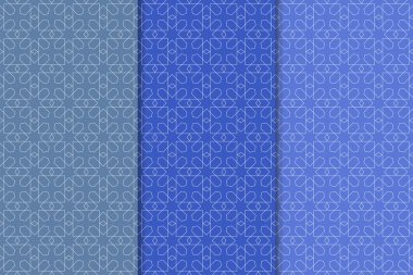 Mavi geometrik dikey Dikişsiz desen web, Tekstil ve duvar kağıtları için