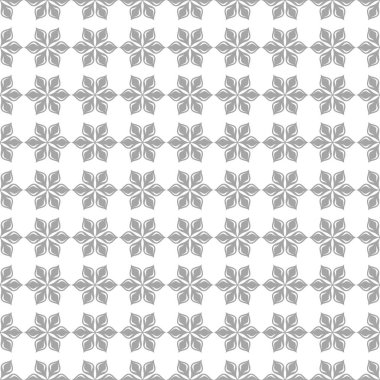 Işık gri çiçek süs tasarım beyaz. Tekstil ve duvar kağıtları için seamless modeli