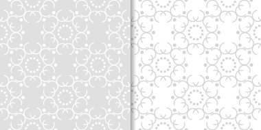 Web, Tekstil ve duvar kağıtları için ışık gri geometrik Dikişsiz desen