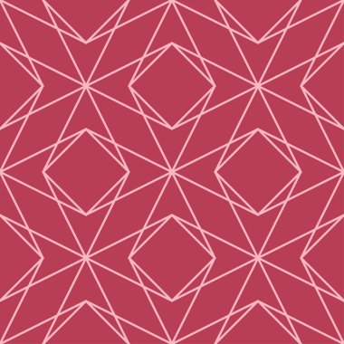 Kırmızı geometrik yazdır. Web, Tekstil ve duvar kağıtları için seamless modeli