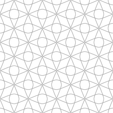 Işık gri geometrik süsleme. Web, Tekstil ve duvar kağıtları için seamless modeli