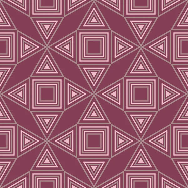 Geometrik Mor Kırmızı Dikişsiz Desen Duvar Kağıtları Tekstil Kumaş Için — Stok Vektör