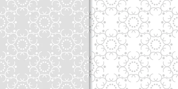 Motifs Géométriques Sans Couture Gris Clair Pour Toile Textile Fonds — Image vectorielle