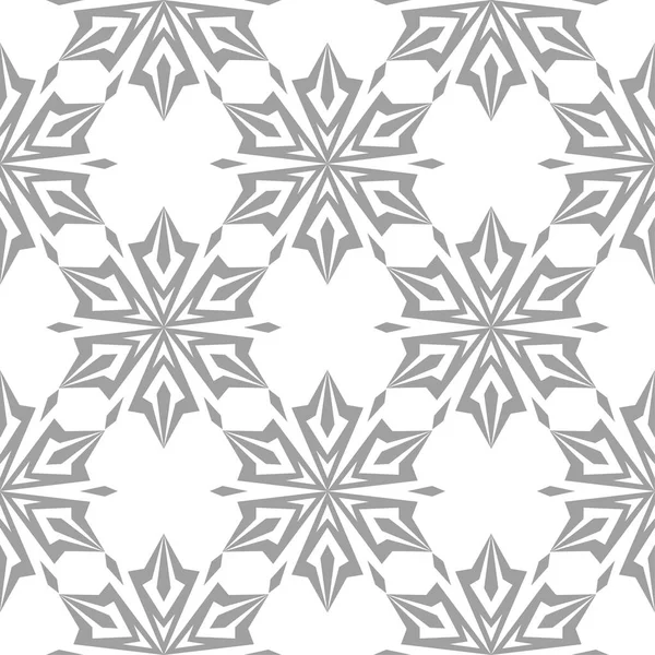 Beyaz arka plan üzerine açık gri çiçek süsleme. Tekstil ve duvar kağıtları için seamless modeli