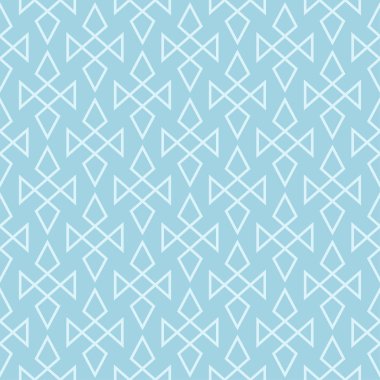 Hafif mavi geometrik süsleme. Web, Tekstil ve duvar kağıtları için seamless modeli