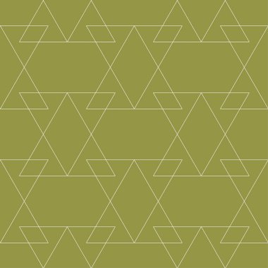 Zeytin yeşili ve beyaz geometrik yazdır. Seamless modeli