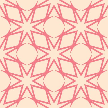 Kırmızı ve bej geometrik seamless modeli web, Tekstil ve duvar kağıtları için