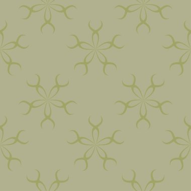 Zeytin yeşili çiçek süsleme. Tekstil ve duvar kağıtları için seamless modeli