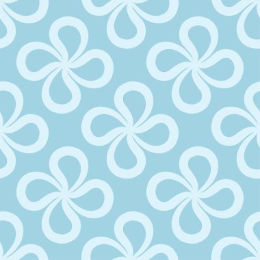 Tekstil, kumaş veya duvar kağıtları için soyut seamless modeli. Mavi ve beyaz arka plan