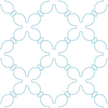 Beyaz ve mavi geometrik yazdırın. Web, Tekstil ve duvar kağıtları için seamless modeli