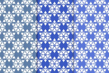 Çiçek desenleri kümesi. Mavi dikey Dikişsiz desen. Duvar kağıdı arka plan