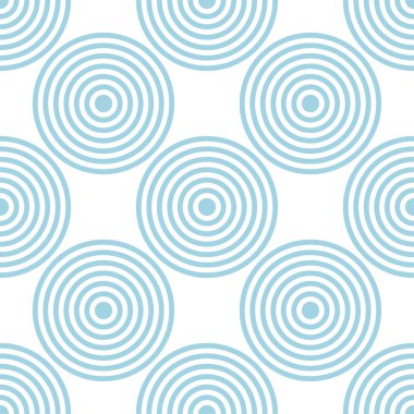 Beyaz ve mavi geometrik süsleme. Web, Tekstil ve duvar kağıtları için seamless modeli