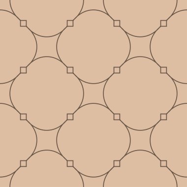 Bej ve kahverengi geometrik süsleme. Web, Tekstil ve duvar kağıtları için seamless modeli