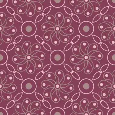 Mor kırmızı çiçek seamless modeli. Arka plan duvar kağıtları, Tekstil ve kumaş çiçek tasarım öğeleri ile