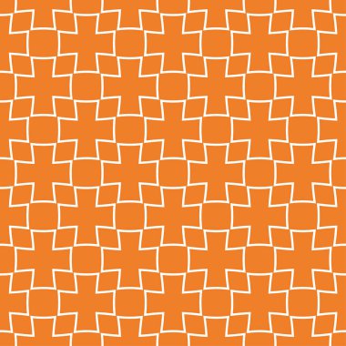 Turuncu geometrik tasarım. Web, Tekstil ve duvar kağıtları için seamless modeli