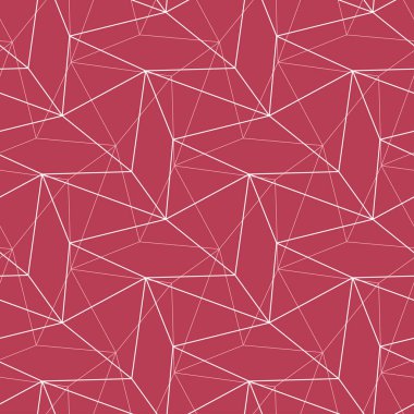 Poligonal geometrik kırmızı seamless modeli. Renkli arka plan duvar kağıtları, Tekstil ve kumaş için
