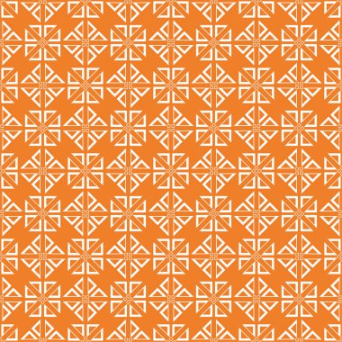 Turuncu geometrik süsleme. Web, Tekstil ve duvar kağıtları için seamless modeli