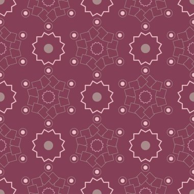 Mor kırmızı geometrik sorunsuz zemin. Karanlık koyu kırmızı arka plan duvar kağıtları, Tekstil ve kumaş için