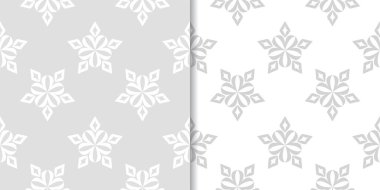 Çiçek arka ışık gri kümesi. Tekstil ve duvar kağıtları için dikişsiz desen