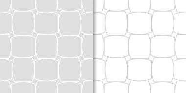 Işık gri geometrik süsler. Web, Tekstil ve duvar kağıtları için dikişsiz desen seti