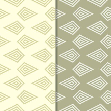 Zeytin yeşili kesintisiz geometrik desenler web, Tekstil ve duvar kağıtları için ayarla