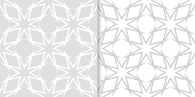 Web, Tekstil ve duvar kağıtları için ışık gri geometrik Dikişsiz desen