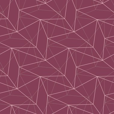 Poligonal mor kırmızı geometrik sorunsuz arka plan. Karanlık koyu kırmızı arka plan duvar kağıtları, Tekstil ve kumaş için