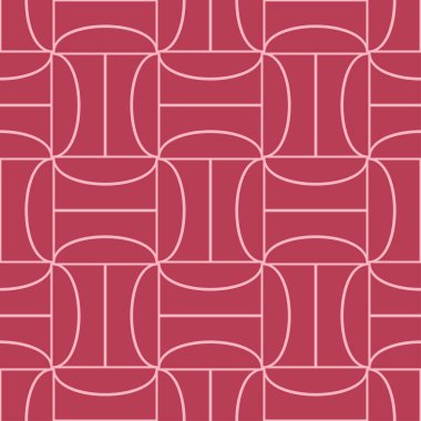 Kırmızı geometrik yazdır. Web, Tekstil ve duvar kağıtları için seamless modeli