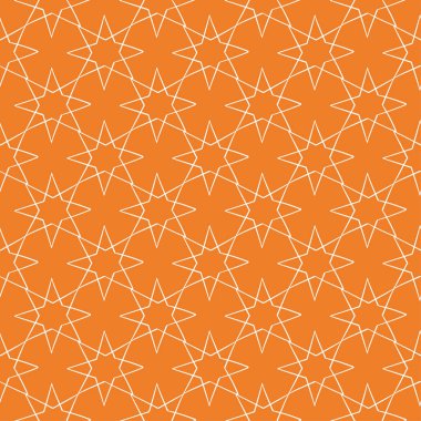 Turuncu geometrik süsleme. Web, Tekstil ve duvar kağıtları için seamless modeli