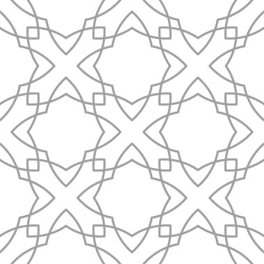 Işık gri geometrik süsleme. Web, Tekstil ve duvar kağıtları için seamless modeli