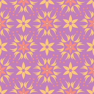 Çiçek renkli seamless modeli. Parlak arka plan duvar kağıtları, Tekstil ve kumaş için