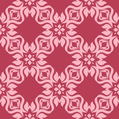 Kırmızı çiçek sorunsuz arka plan. Tekstil ve duvar kağıtları için dekoratif desen