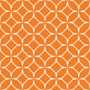 Turuncu geometrik süsleme. Web, Tekstil ve duvar kağıtları için seamless modeli