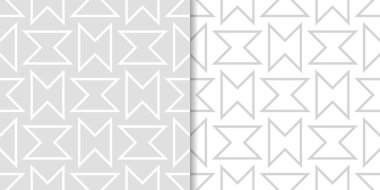 Web, Tekstil ve duvar kağıtları için dikişsiz desen ışık gri geometrik dizi