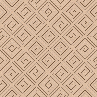 Bej ve kahverengi geometrik yazdırın. Web, Tekstil ve duvar kağıtları için seamless modeli