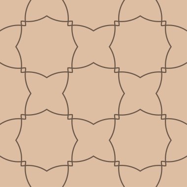 Geometrik süsleme. Bej ve kahverengi seamless modeli web, Tekstil ve duvar kağıtları için