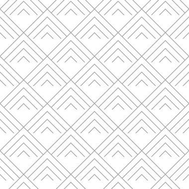 Beyaz arka planda gri geometrik süsleme. Web, Tekstil ve duvar kağıtları için seamless modeli