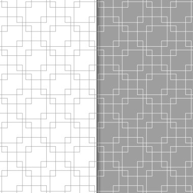 Gri ve beyaz geometrik Dikişsiz desen web, Tekstil ve duvar kağıtları için
