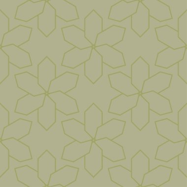 Geometrik süsleme. Zeytin yeşili seamless modeli web, Tekstil ve duvar kağıtları için