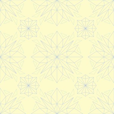 Çiçek sorunsuz arka plan. Mavi ve yeşil çiçek deseni üzerinde bej zemin, duvar kağıtları, Tekstil ve kumaş için