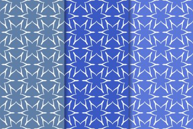 Çiçek süsler kümesi. Mavi dikey Dikişsiz desen. Duvar kağıdı arka plan